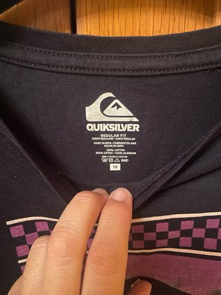 Camiseta Quiksilver Manga Larga Negra Chico