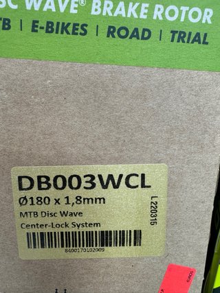2 Discos Galfer 180mm y 160mm Center Lock MTB
