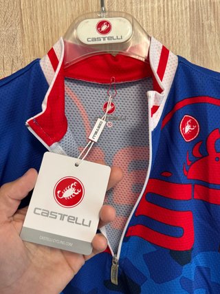 Camiseta Castelli Infantil Azul Talla 10