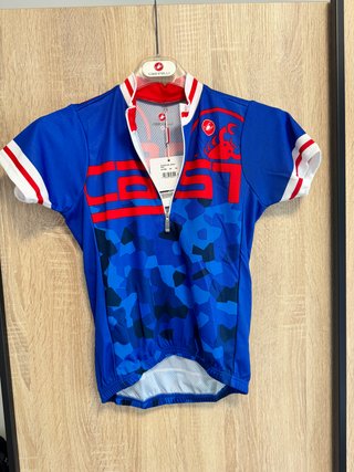 Camiseta Castelli Infantil Azul Talla 10