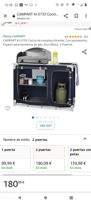 Cocina de camping CAMPART KI-0753