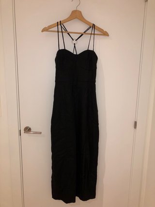 Vestido negro largo Zara