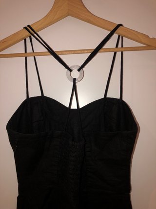 Vestido negro largo Zara