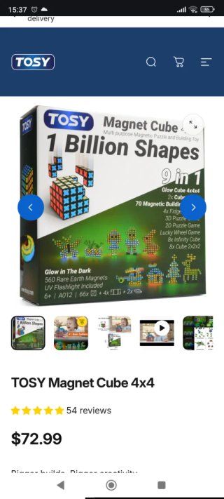 TOSY Magnet Cube x4 cubos magnéticos 9en1