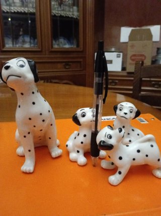4 Cagnolini Dalmata Ceramica