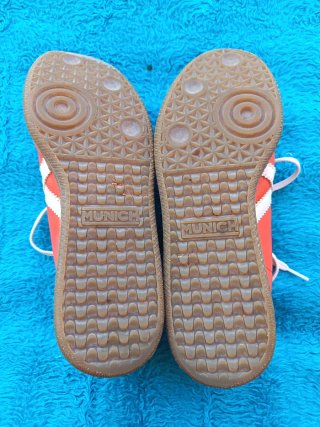 Zapatillas Munich Naranja y Blanco