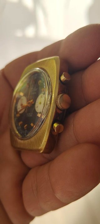 Reloj Difor Cronógrafo Suizo Dorado