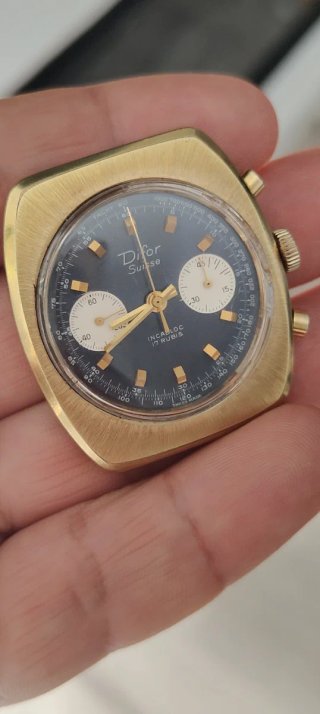 Reloj Difor Cronógrafo Suizo Dorado