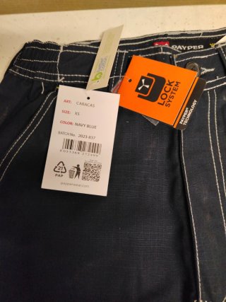 Pantaloni lavoro PAYPER CARACAS XS blu navy NUOVI