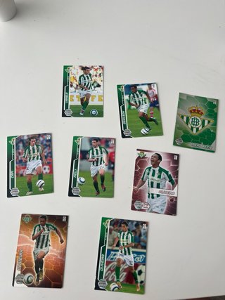 Lote 7 cartas fútbol Megacrack Betis
