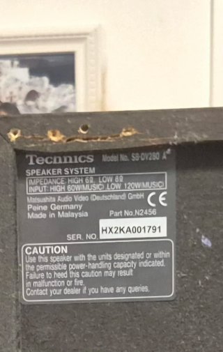 Altavoces Technics Negros