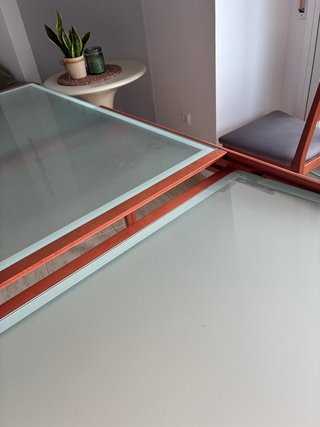 Conjunto mesa comedor extensible con 4 sillas
