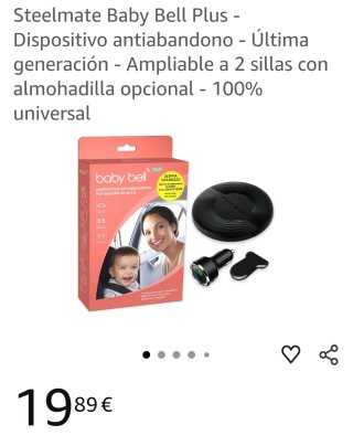 Baby Bell Plus doble Dispositivo Antiabandono Bebé