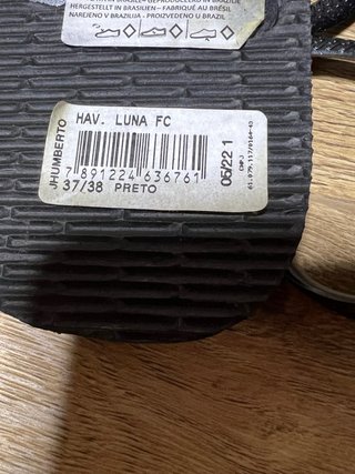Sandalias Havaianas Luna Negras Talla 37/38