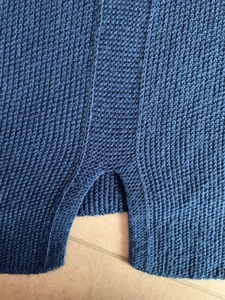 Maglia donna cotone lavorato blu taglia unica