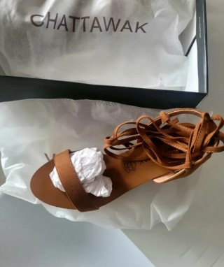 Sandalias T37 cordones tobillo, tacon /zapatos