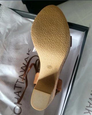 Sandalias T37 cordones tobillo, tacon /zapatos