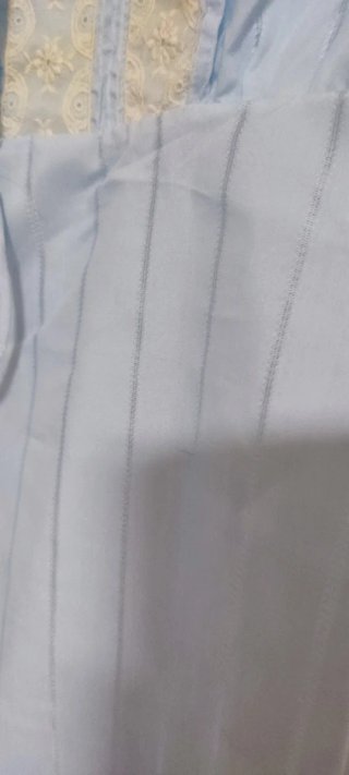 Camisón celeste con encaje