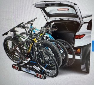 Portabicis Cruz 4 bicis bola remolque 13 pines