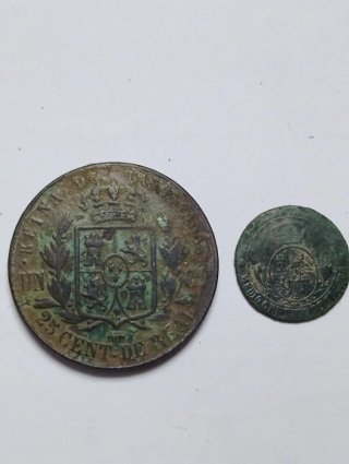 Monedas Isabel II 1862 y 1868
