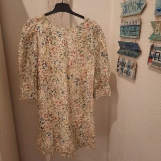 Vestido Zara Basi estampado manga media