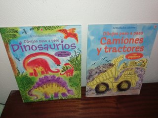 DIBUJOS PASO A PASO . LOTE 2 LIBROS INFANTILES