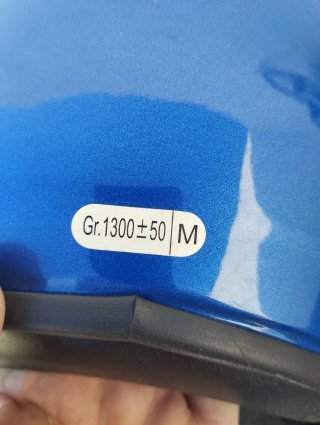 Casco MT Azul con Visera Transparente