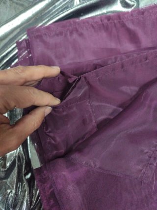 Juego 2 Cortinas de tul morado 140*290 cada una