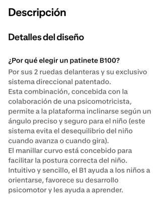 Patinete 3 ruedas Btwin niño azul