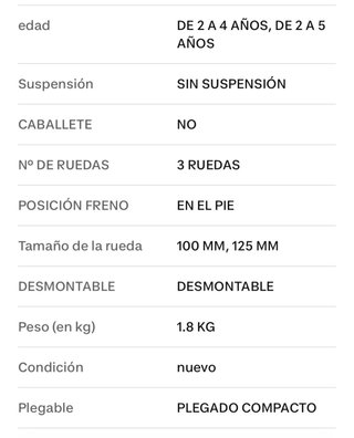 Patinete 3 ruedas Btwin niño azul