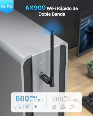 Adaptador USB WiFi 6 BrosTrend AX900