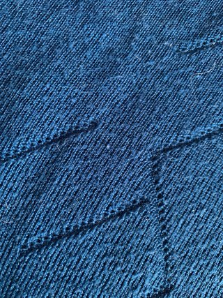 Maglia donna misto lana blu