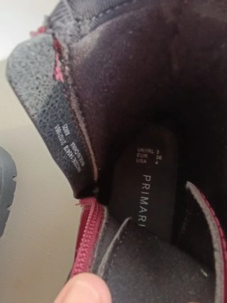 Botas NUEVAS charol burdeos talla 36