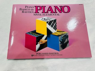 Piano Básico de Bastien  Piano Nivel Elemental