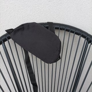 Riñonera negra con cremallera