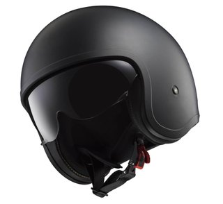 Casco moto LS2 Jet Spitfire negro mate (talla S)
