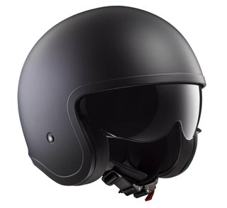 Casco moto LS2 Jet Spitfire negro mate (talla S)