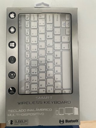 Teclado inalámbrico Subblim Plata