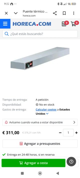 Calentador Alimentos Infrarrojo Hatco