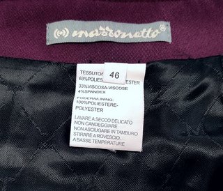 Gonna tubino Mazzonetto bordeaux