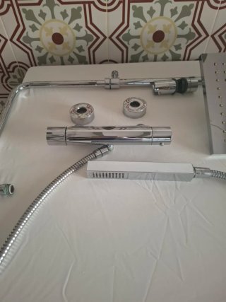 Grifo termostático ducha cromado