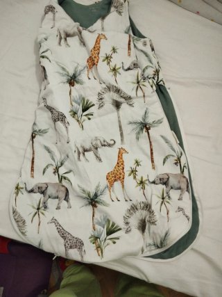 Saco dormir bebé estampado animales