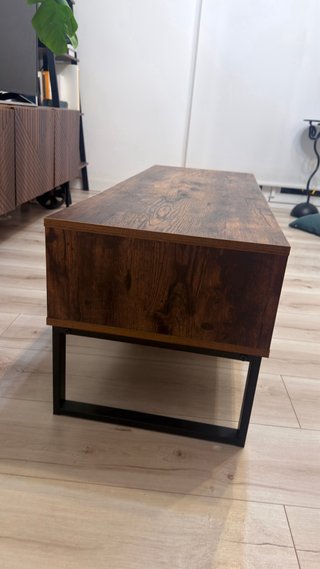 Mueble TV Madera Industrial Negro/Marrón