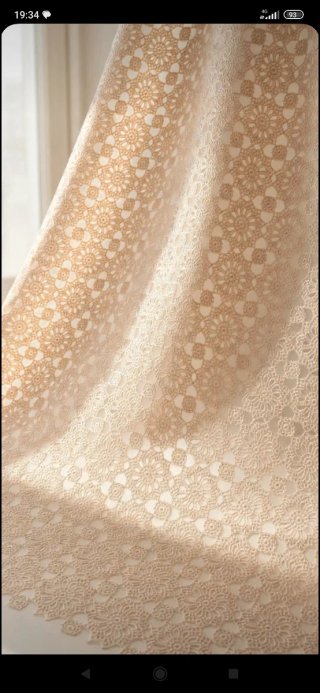 Coperta matrimoniale fatta a mano beige