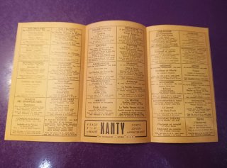 Programa de espectáculos 1958