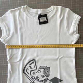 Camiseta blanca manga corta Alice, exclusiva, XS/S