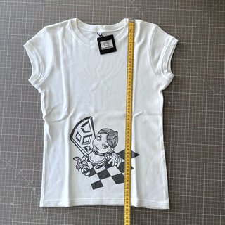 Camiseta blanca manga corta Alice, exclusiva, XS/S