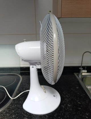 Ventilador de mesa Klindo blanco