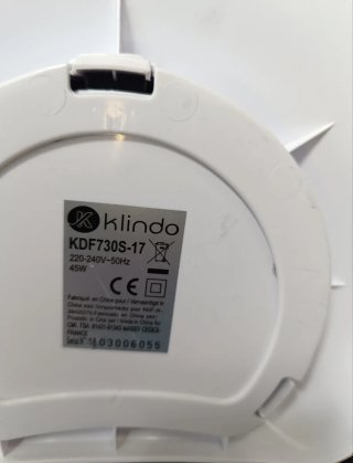 Ventilador de mesa Klindo blanco