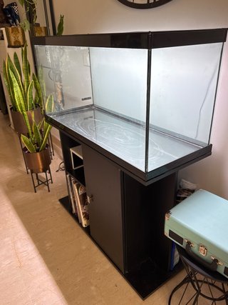 Acuario 200L con mueble negro